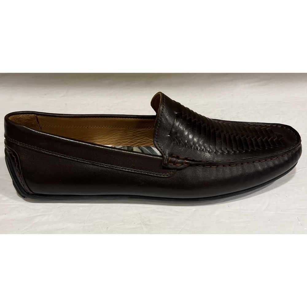 Blake McKay Loafers Mens 11.5 Tucson Brown Woven Leather Slip On Shoes 121053
